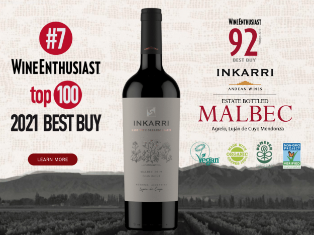 Inkarri Malbec 92 Points #7 Best Buy 2021 Inkarri Malbec 92 Points #7 Best Buy 2021